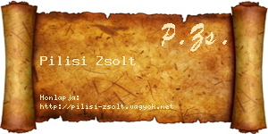 Pilisi Zsolt névjegykártya